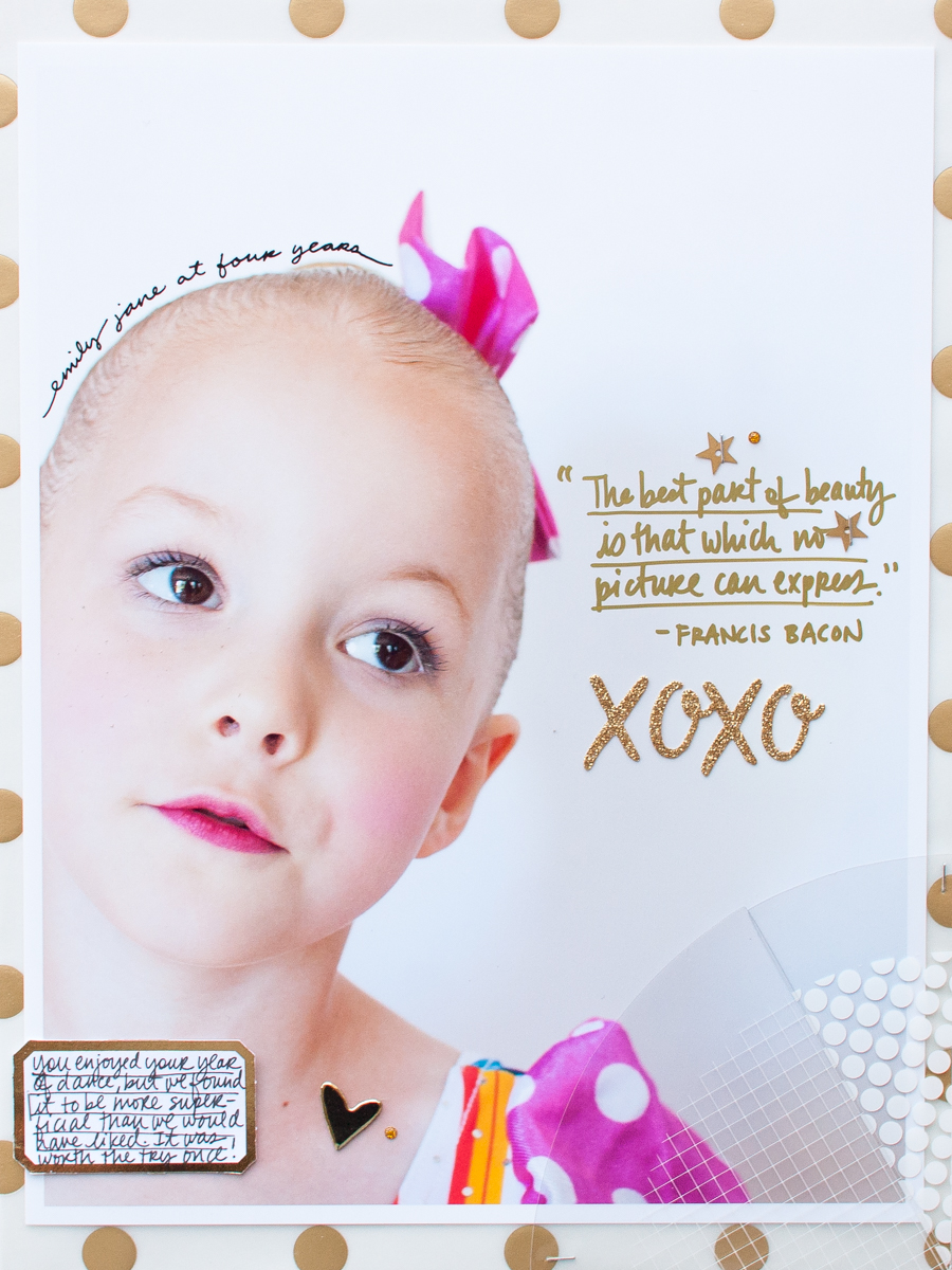 Using a Photo as the Background for a Scrapbook Page