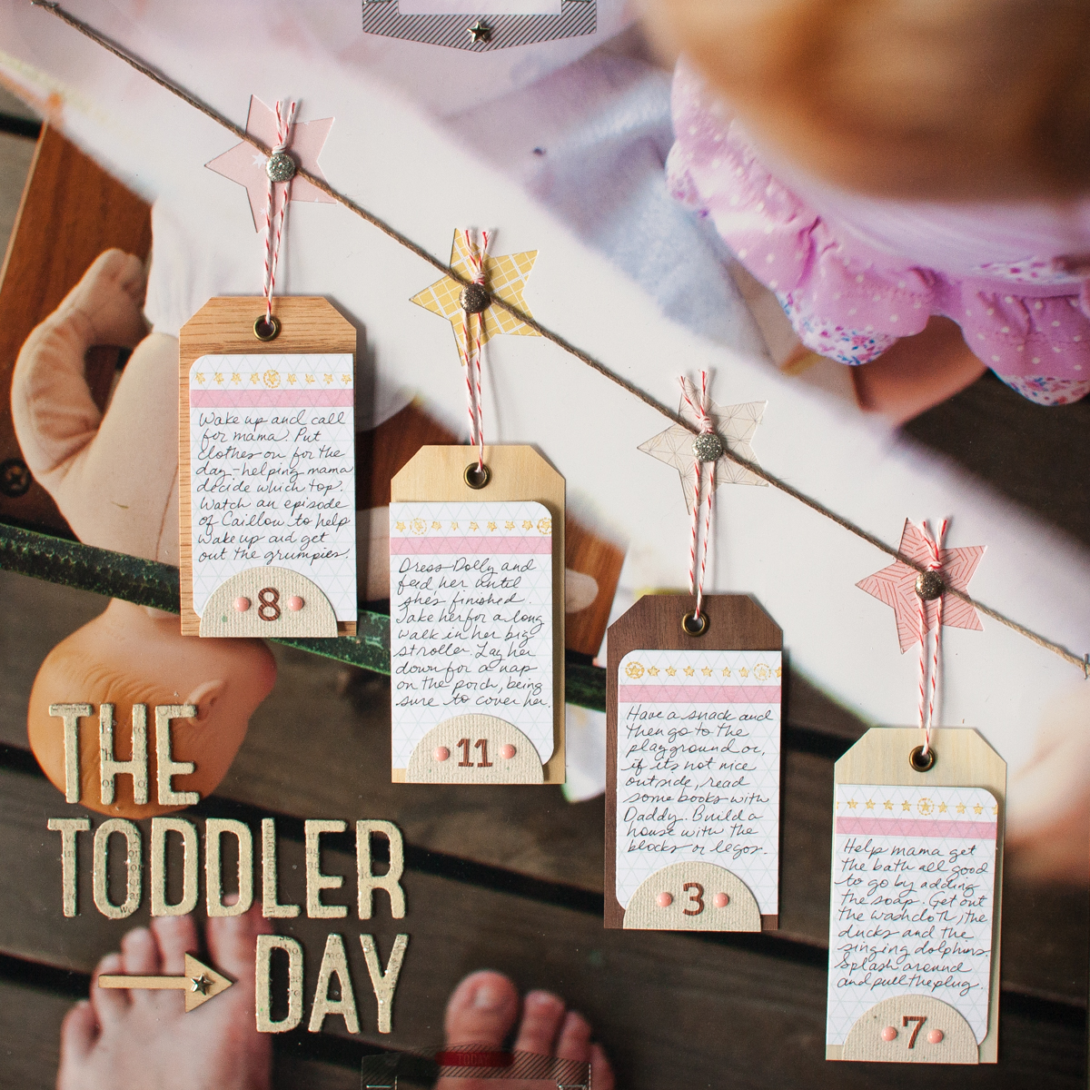 Using a Photo as the Background for a Scrapbook Page