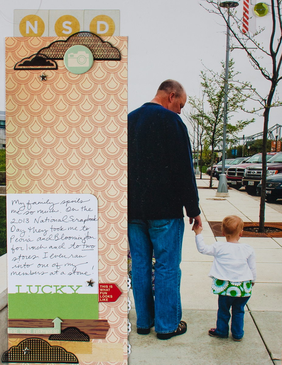 Using a Photo as the Background for a Scrapbook Page