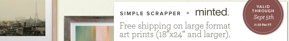 Beautifully Simple Wall Art from Minted | Stash Bash Sponsor